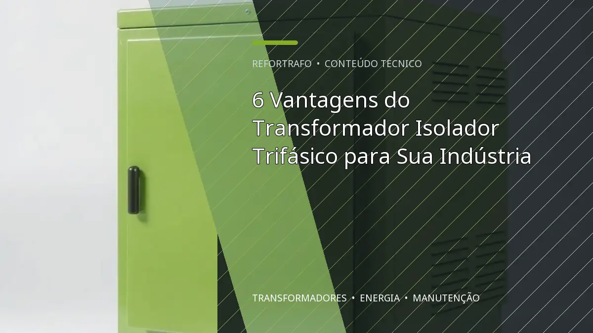 6 Vantagens do Transformador Isolador Trifásico para Sua Indústria