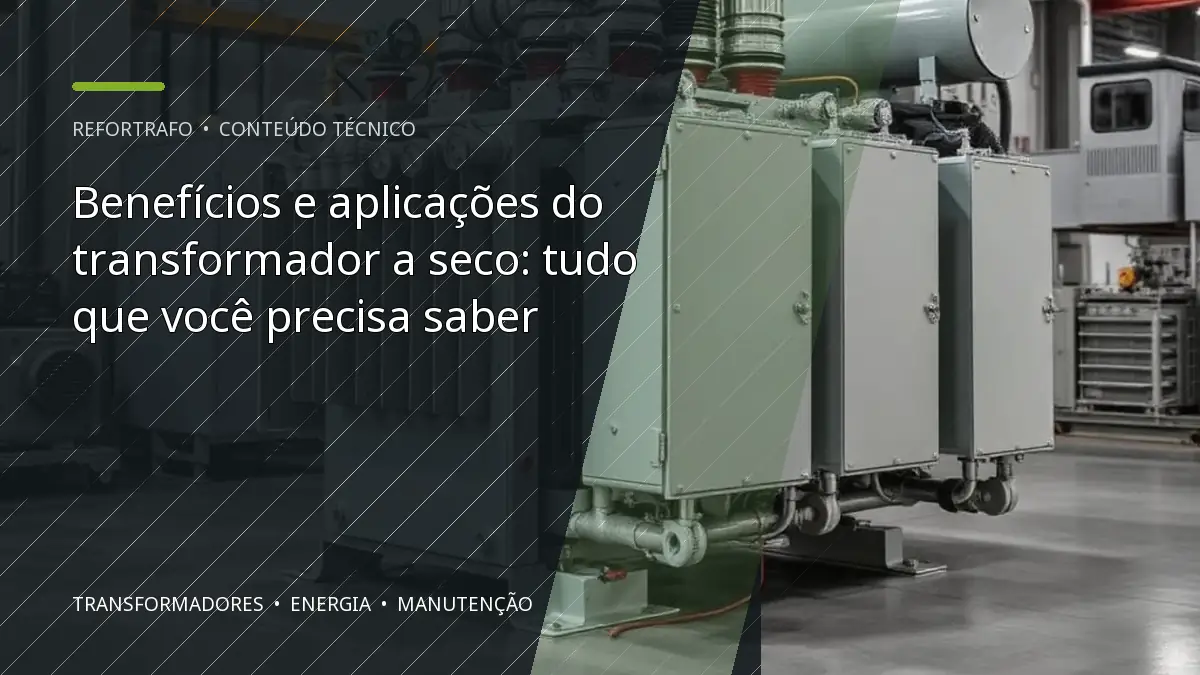 Benefícios e aplicações do transformador a seco: tudo que você precisa saber