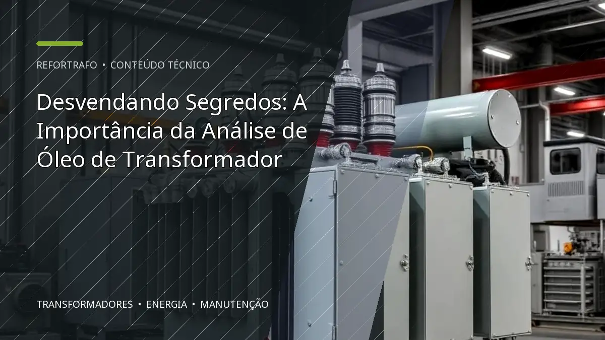 Desvendando Segredos: A Importância da Análise de Óleo de Transformador