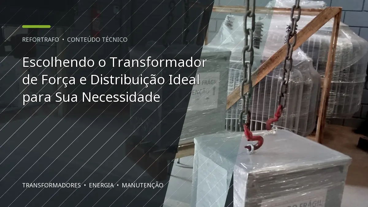 Escolhendo o Transformador de Força e Distribuição Ideal para Sua Necessidade