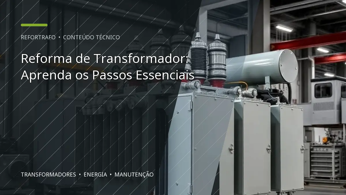 Reforma de Transformador: Aprenda os Passos Essenciais