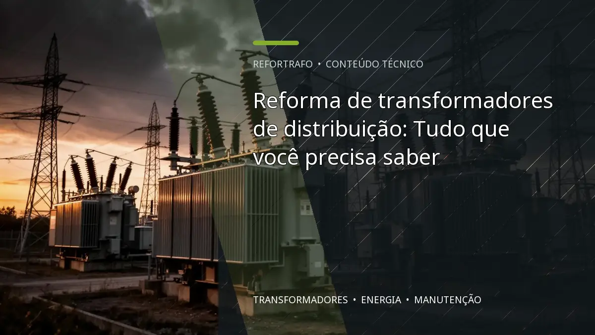 Reforma de transformadores de distribuição: Tudo que você precisa saber