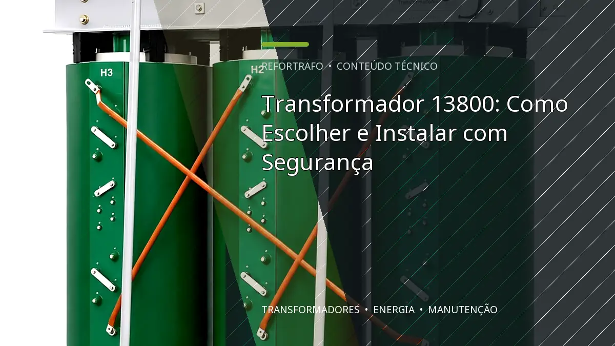 Transformador 13800: Como Escolher e Instalar com Segurança