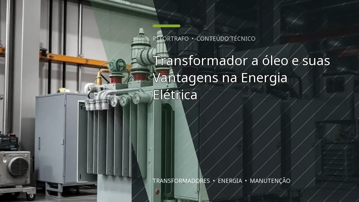 Transformador a óleo e suas Vantagens na Energia Elétrica