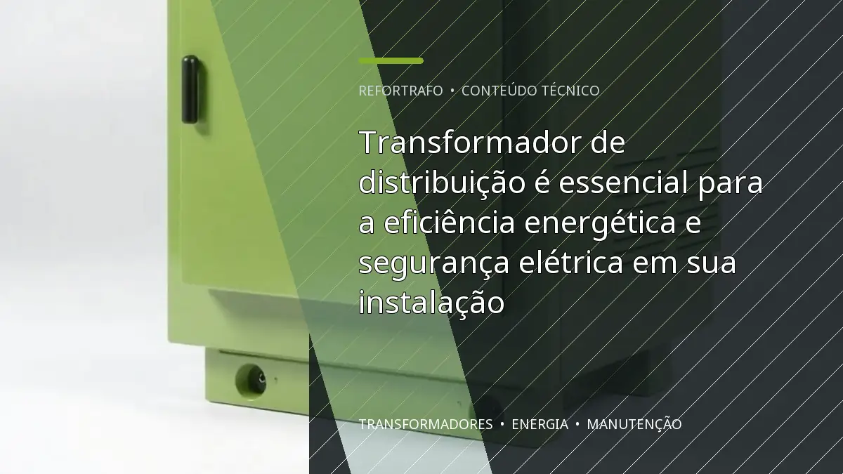 Transformador de distribuição é essencial para a eficiência energética e segurança elétrica em sua instalação
