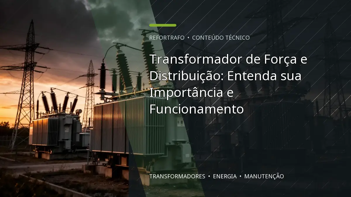 Transformador de Força e Distribuição: Entenda sua Importância e Funcionamento