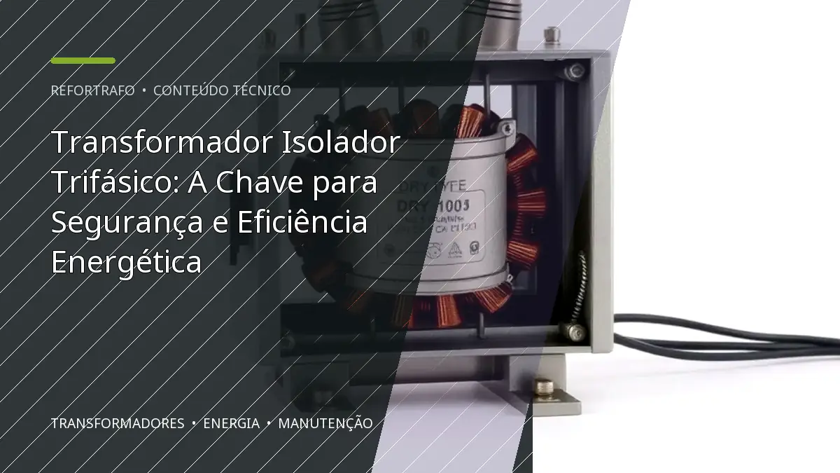 Transformador Isolador Trifásico: A Chave para Segurança e Eficiência Energética