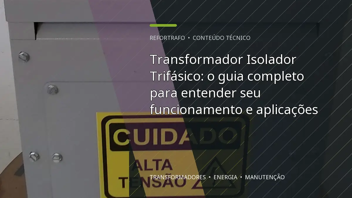 Transformador Isolador Trifásico: o guia completo para entender seu funcionamento e aplicações