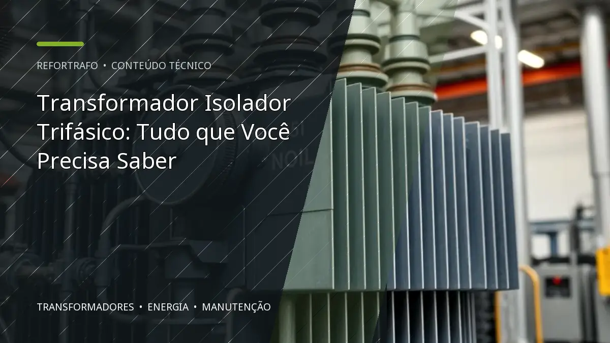 Transformador Isolador Trifásico: Tudo que Você Precisa Saber