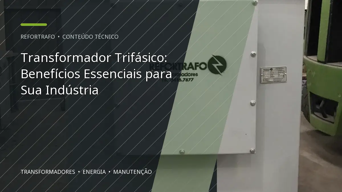 Transformador Trifásico: Benefícios Essenciais para Sua Indústria