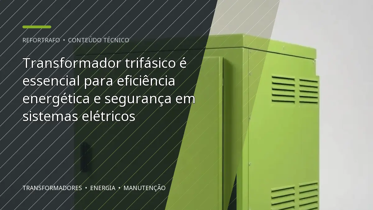 Transformador trifásico é essencial para eficiência energética e segurança em sistemas elétricos