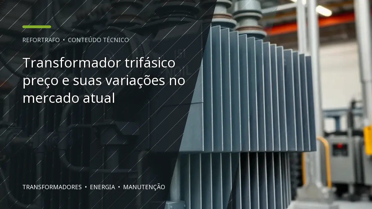 Transformador trifásico preço e suas variações no mercado atual