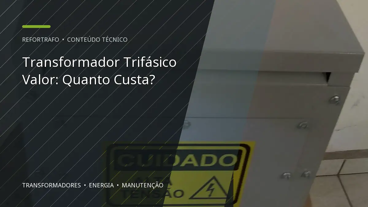 Transformador Trifásico Valor: Quanto Custa?