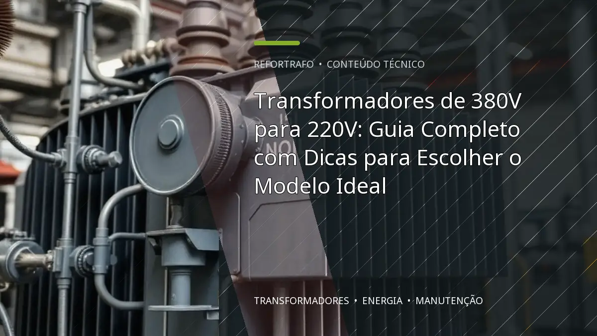 Transformadores de 380V para 220V: Guia Completo com Dicas para Escolher o Modelo Ideal