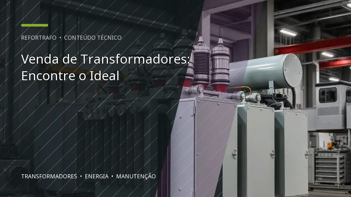 Venda de Transformadores: Encontre o Ideal